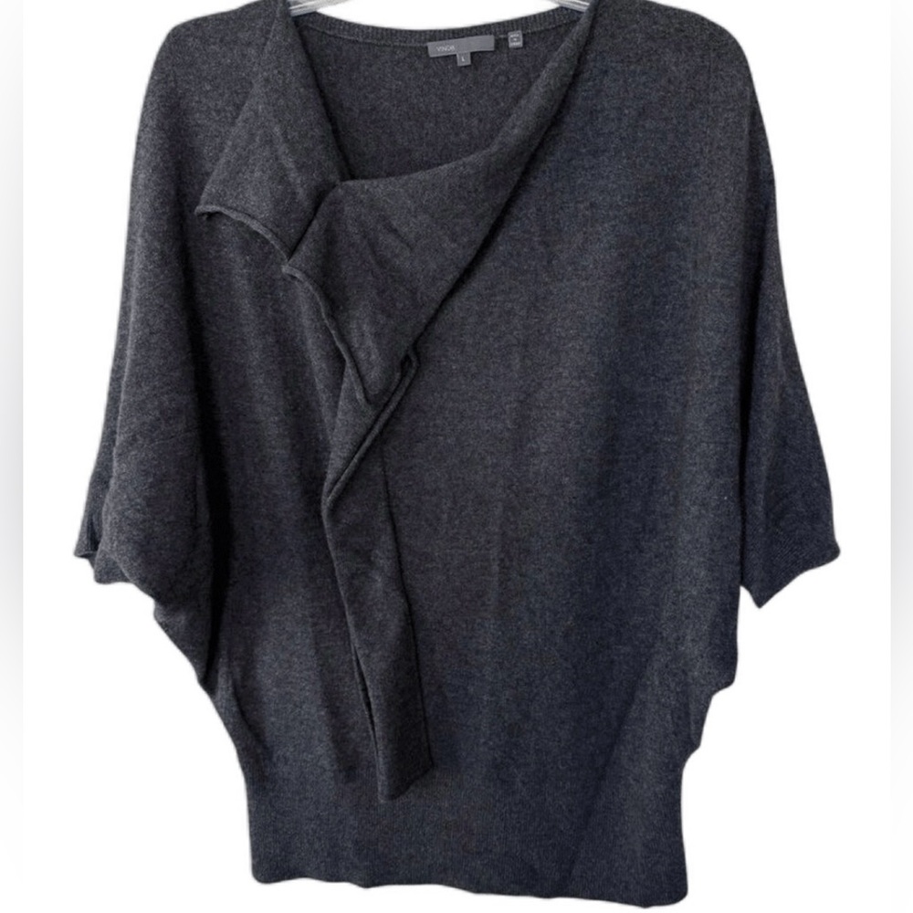 Vince | Charcoal Gray Women's Cashmere Sweater, Sz L